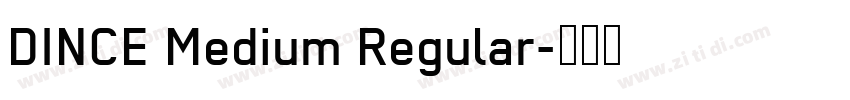 DINCE Medium Regular字体转换